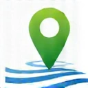 Stylized location pin icon representing physical address