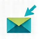 Stylized envelope icon for sending messages