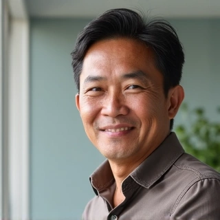 Budi Santoso, a man who improved his blood sugar levels.